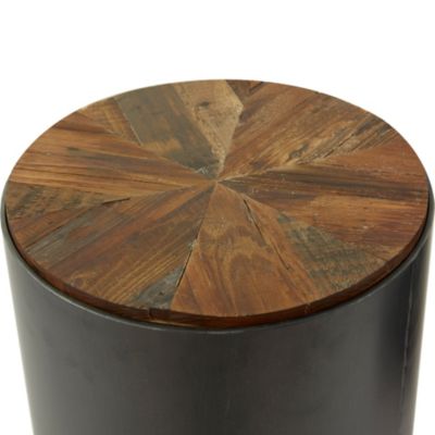 Rustic Metal Accent Table - Set of 2