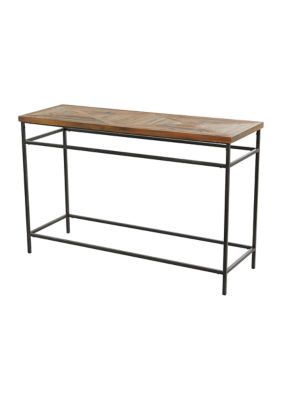 Rustic Metal Console Table