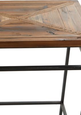 Rustic Metal Console Table