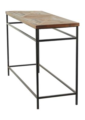 Rustic Metal Console Table