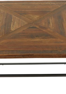 Rustic Metal Accent Table