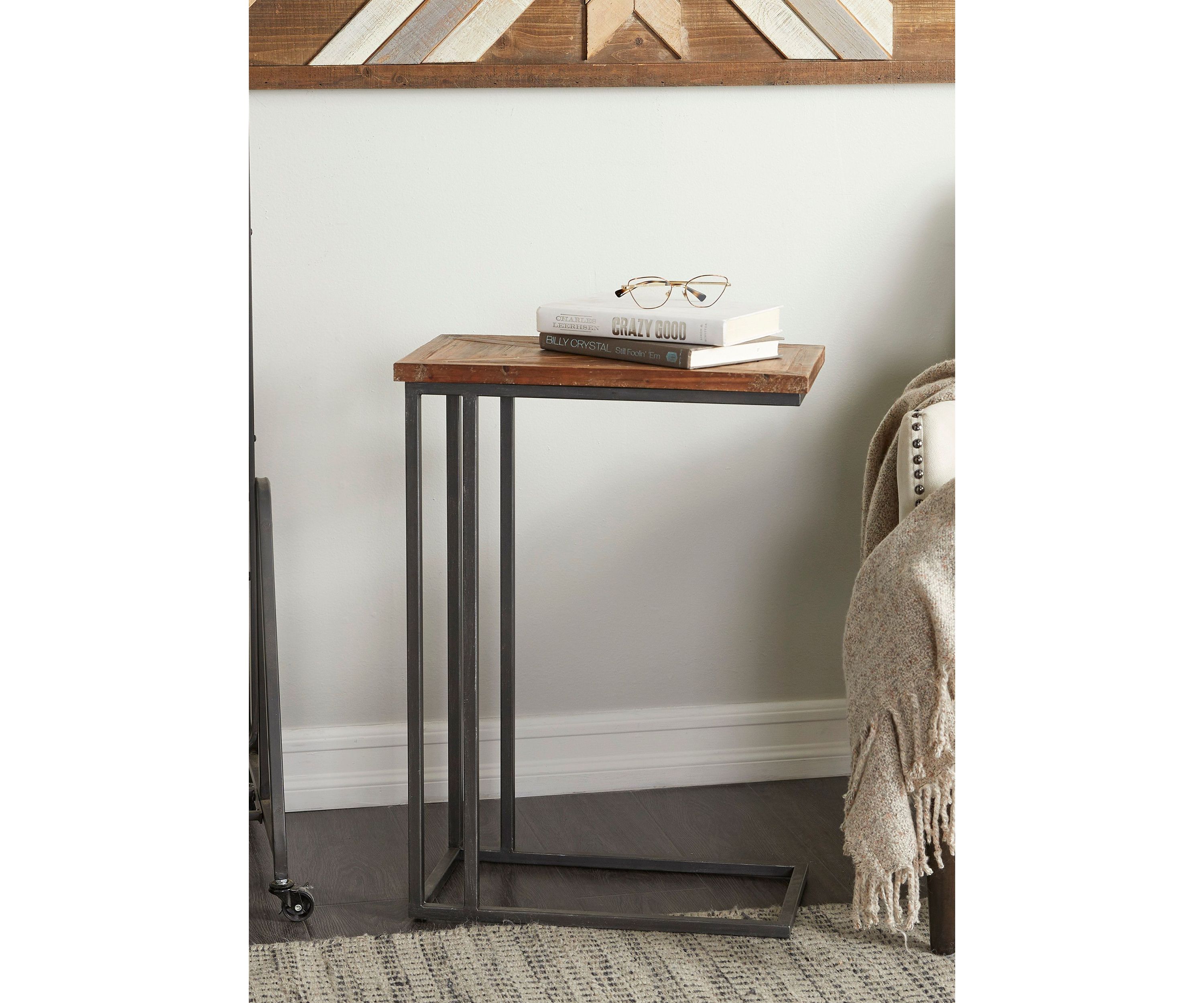 Rustic Metal Accent Table
