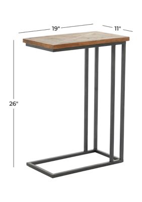 Rustic Metal Accent Table