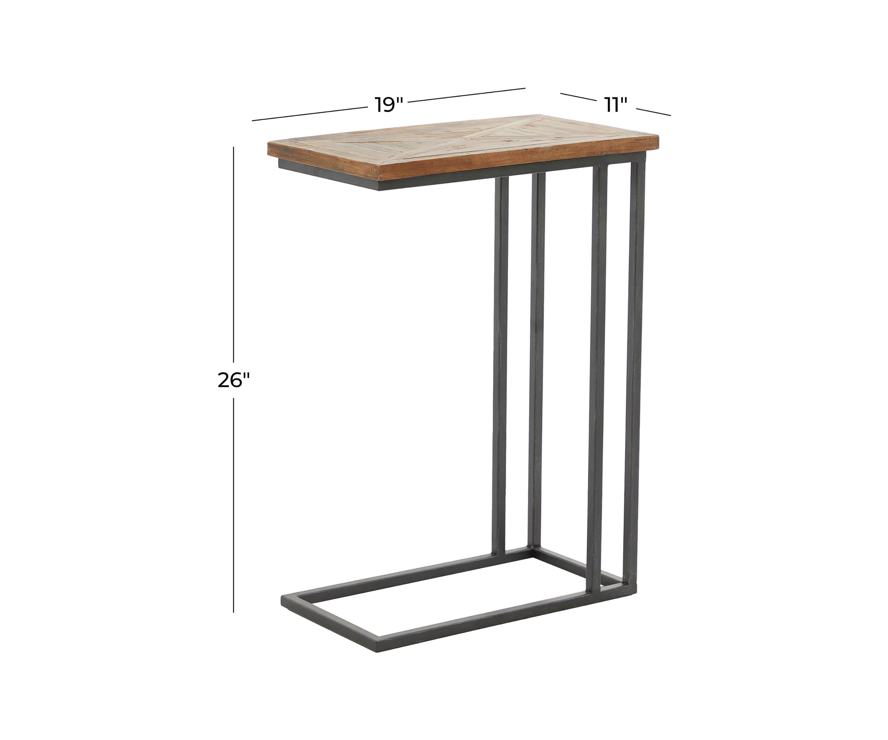 Rustic Metal Accent Table