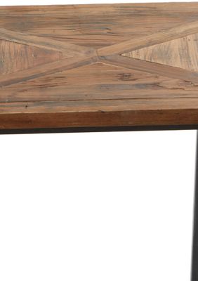 Rustic Metal Accent Table