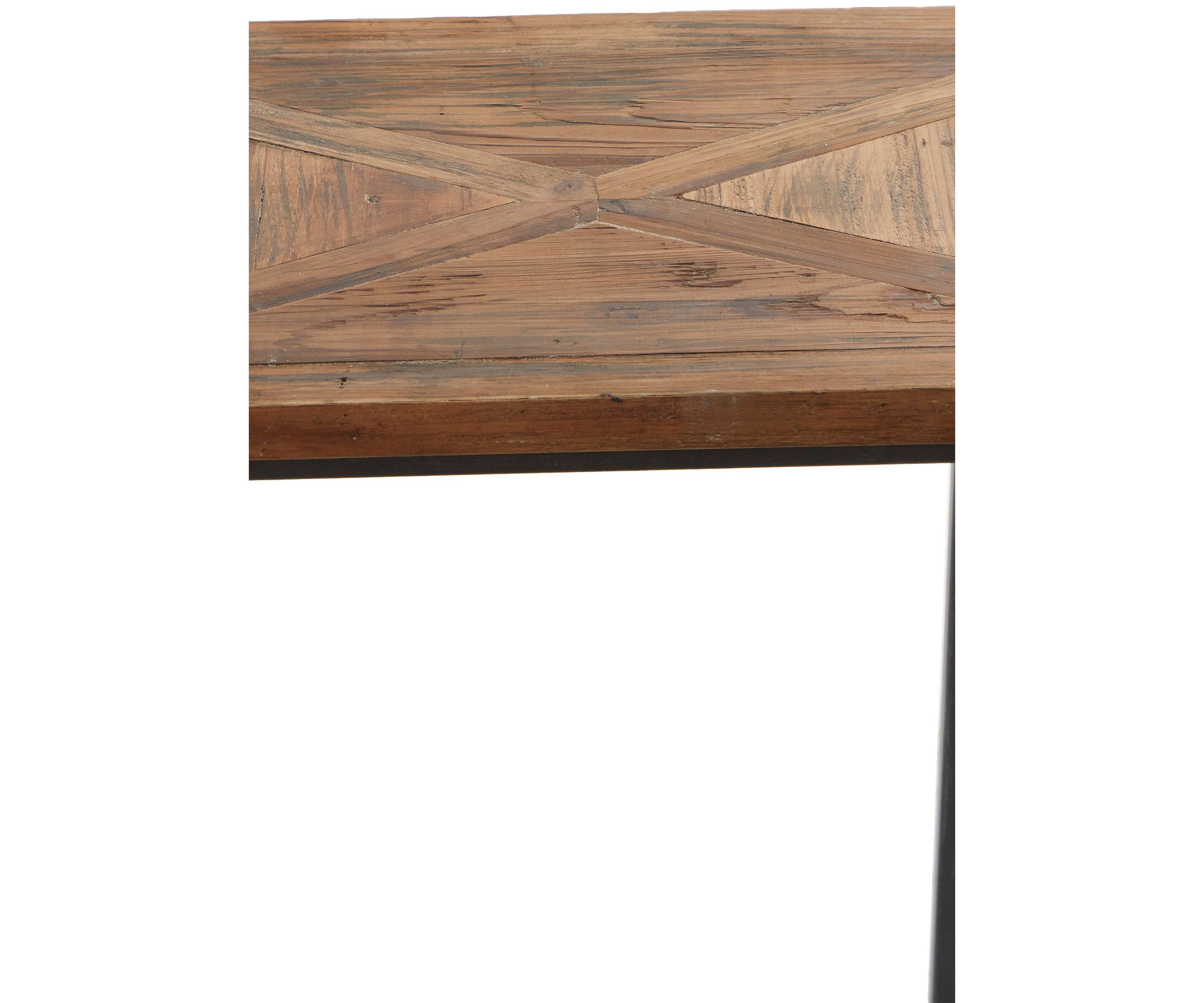 Rustic Metal Accent Table