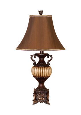 Traditional Polystone Table Lamp - Set of 2