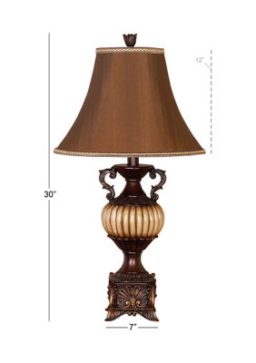 Traditional Polystone Table Lamp - Set of 2