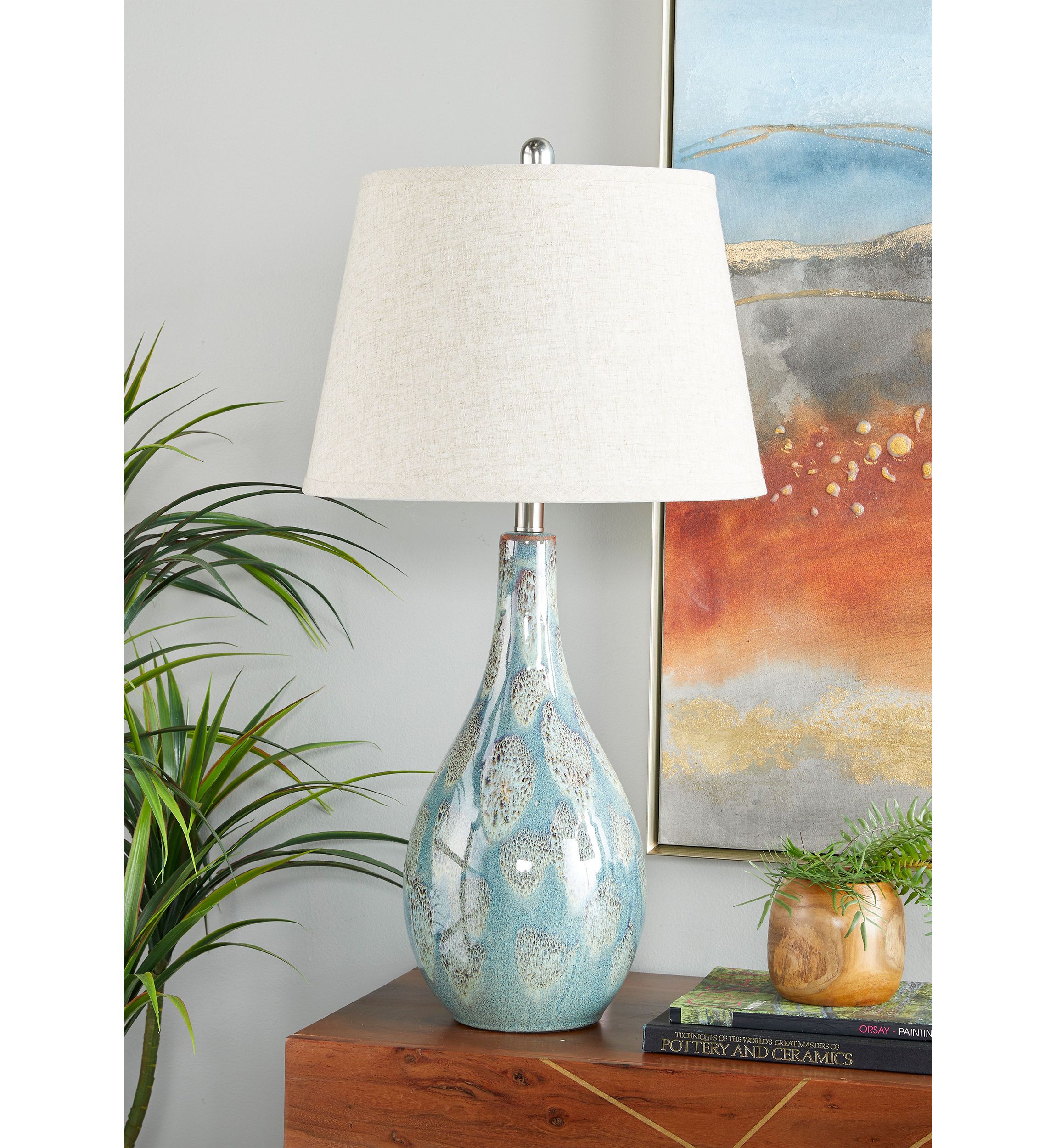 Coastal Ceramic Table Lamp - Set of 2