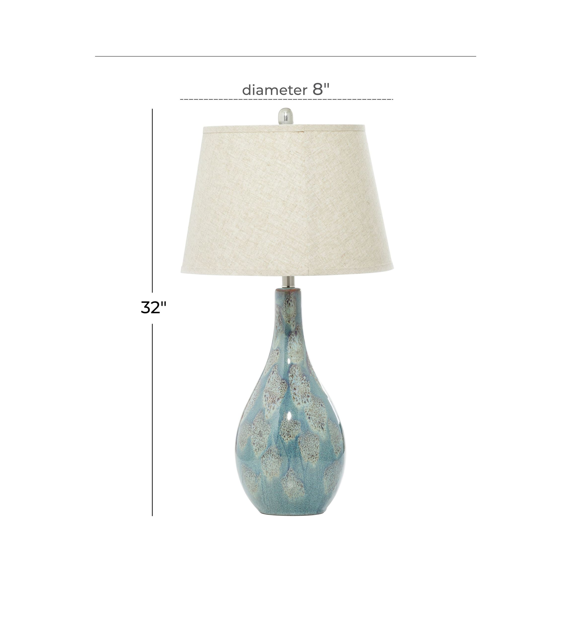 Coastal Ceramic Table Lamp - Set of 2