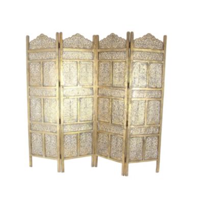 Traditional Wooden Room Divider Screen