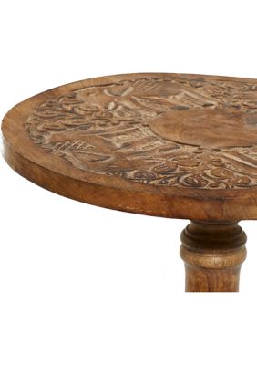 Traditional Mango Wood Accent Table