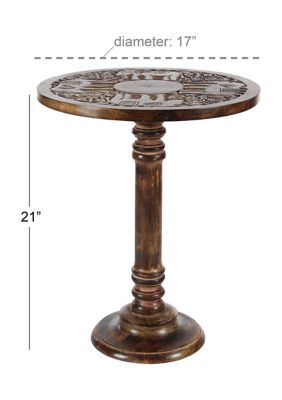 Traditional Mango Wood Accent Table