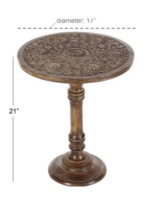 Traditional Mango Wood Accent Table