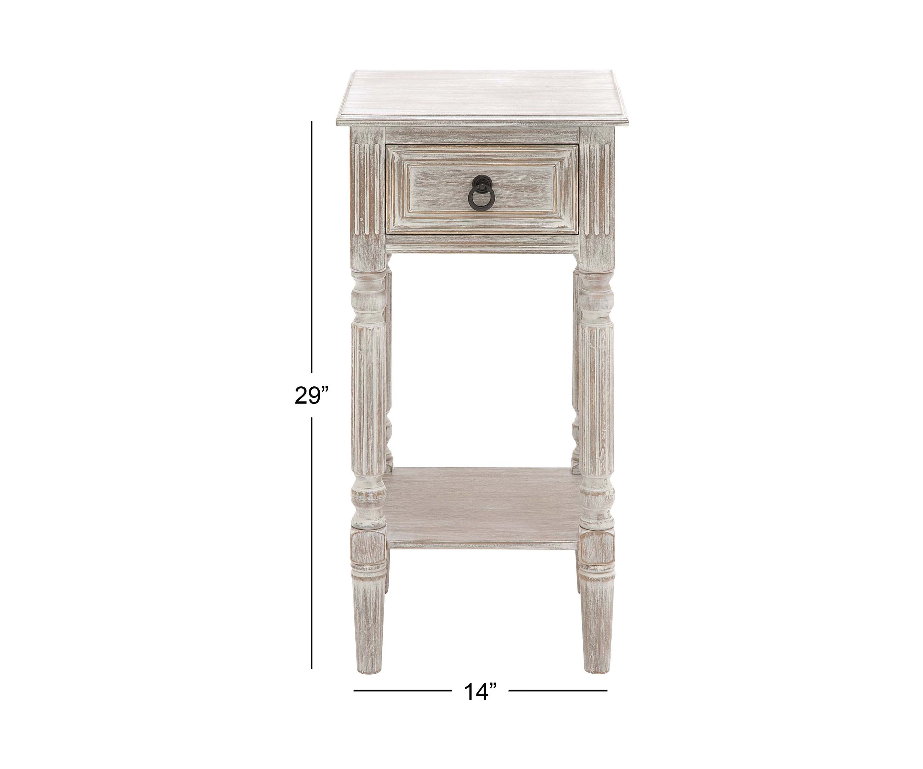 Farmhouse Wood Accent Table