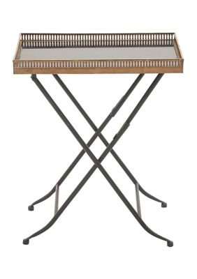 Traditional Metal Accent Table