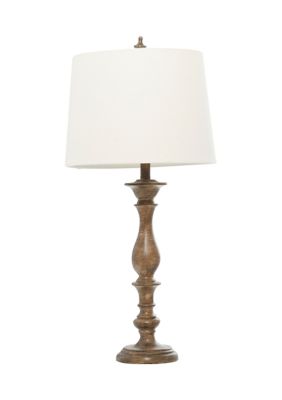Traditional Polystone Table Lamp - Set of 2