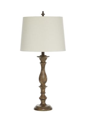 Traditional Polystone Table Lamp - Set of 2