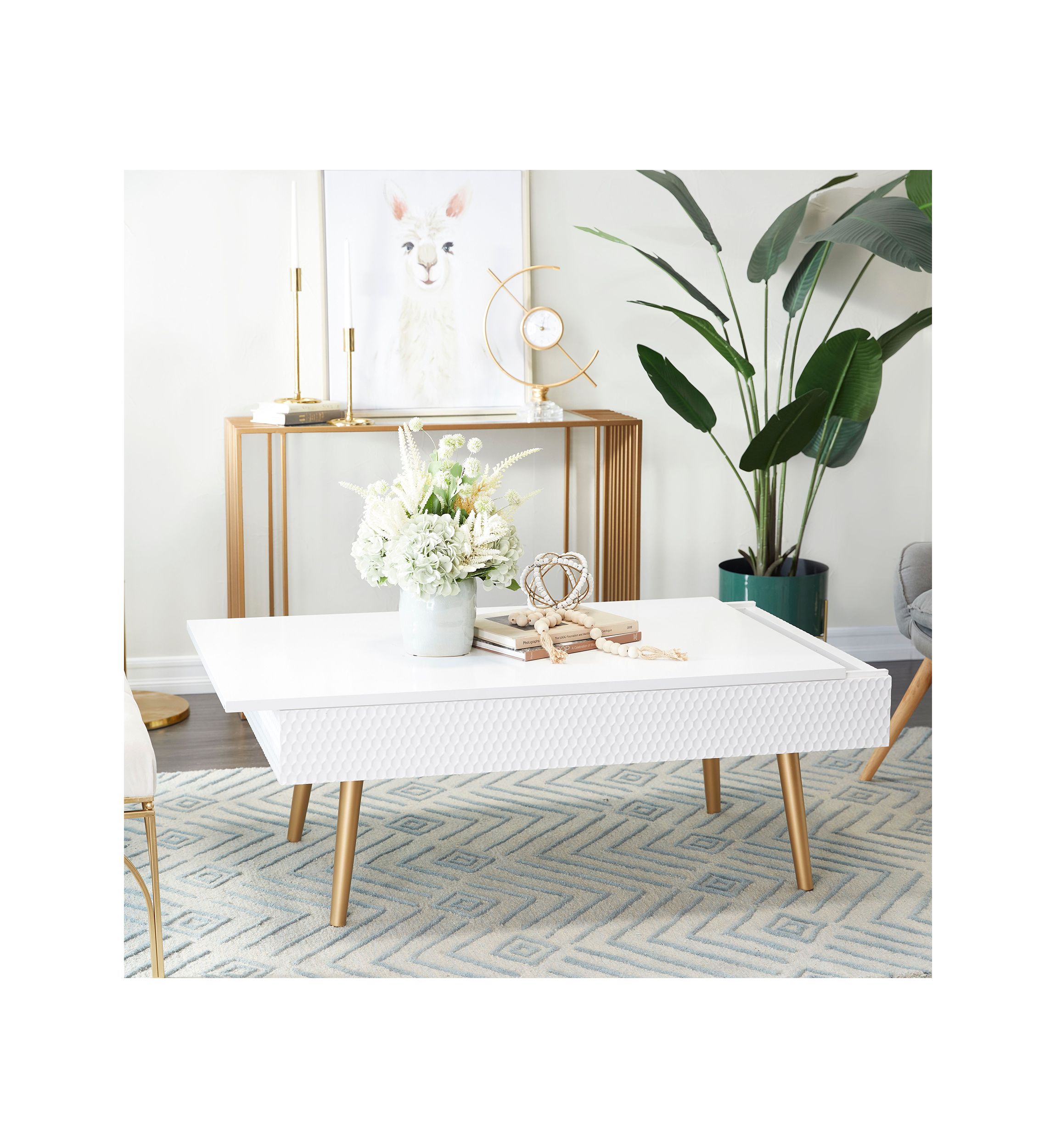 Contemporary Wood Coffee Table