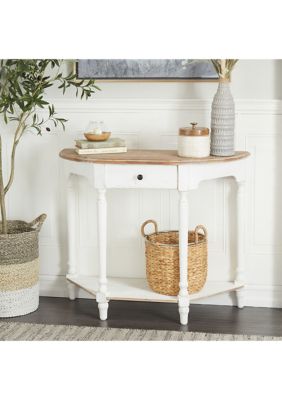 Farmhouse Wood Console Table