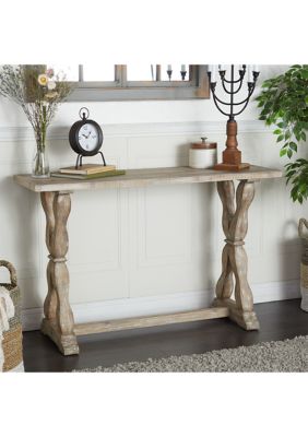 Farmhouse Wood Console Table