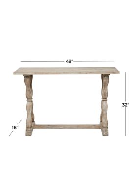 Farmhouse Wood Console Table