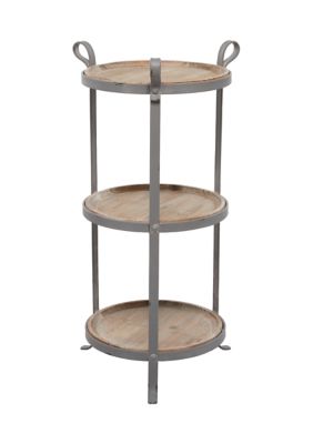 Industrial Metal Accent Table