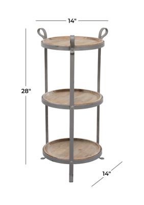 Industrial Metal Accent Table