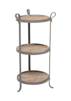 Industrial Metal Accent Table