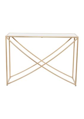 Contemporary Metal Console Table