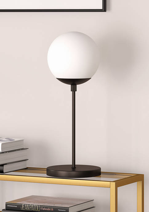 Theia Blackened Bronze Globe Table Lamp