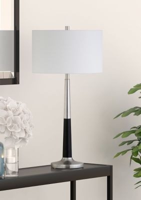 Hinkley & Carter Lyon 29.75"" Tall Two-Tone Table Lamp With Fabric Shade, Black -  0810062534333