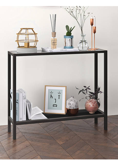 Console Table In Blackened Bronze, 36in High Console Table