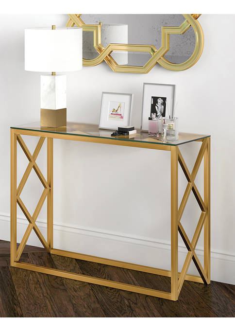 Hinkley & Carter Dixon Console Table In Brass