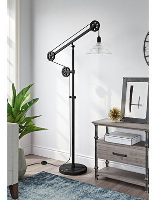 Hinkley Carter Descartes Floor Lamp, Pulley Style Floor Lamp