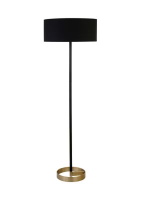 Estella Two-Tone Floor Lamp with Fabric Shade