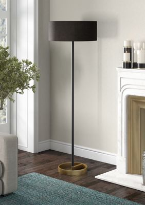 Estella Two-Tone Floor Lamp with Fabric Shade