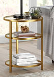 Helena Brass Finish Side Table