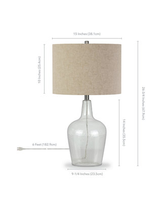 Carter Helix Fillable Table Lamp, Threshold Fillable Table Lamp