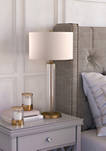 Harlow Brass and Clear Glass Table Lamp