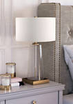 Dax Tapered Seeded Glass Brass Accents Table Lamp