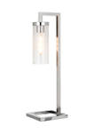 Malva Table Lamp with Seeded Glass