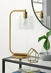 Cadmus Brass Table Lamp- Clear Glass