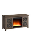 Colton 47.75 Inch TV Stand with Crystal Fireplace Insert