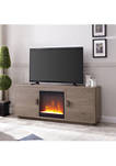 Dakota 58 Inch TV Stand with Crystal Fireplace Insert