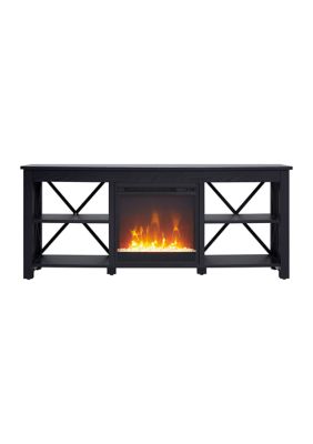 Sawyer 58" TV Stand with Crystal Fireplace