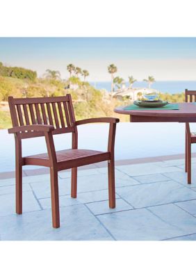 Malibu Outdoor Garden Stacking Armchair (Set of 2)