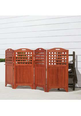 Malibu Outdoor Wood Privacy Screen