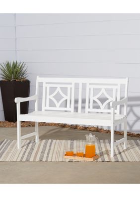 Bradley Outdoor Patio Diamond 4-Foot Bench