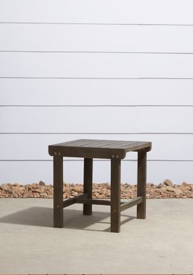 Renaissance Outdoor Patio Wood Side Table